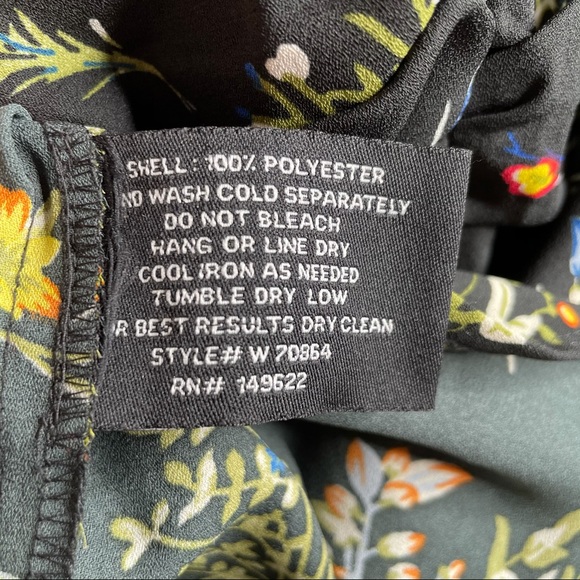 WALTER BAKER Black Floral Midi Dress Size: M - Picture 13 of 15